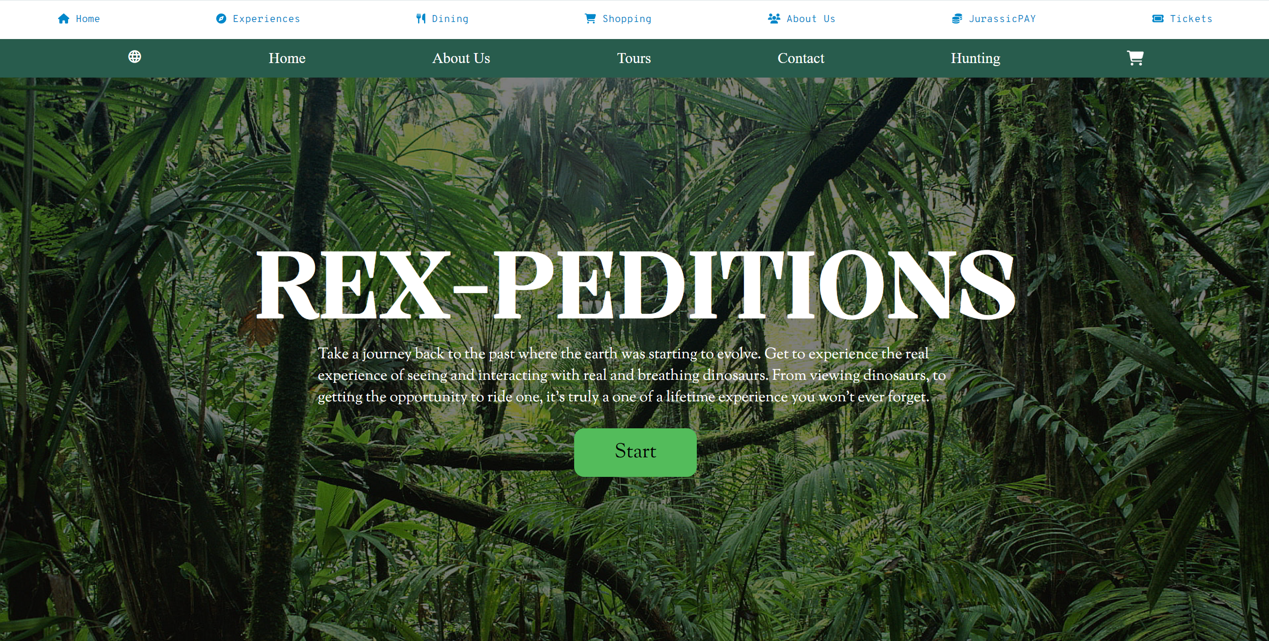 A photo of RexPeditions website